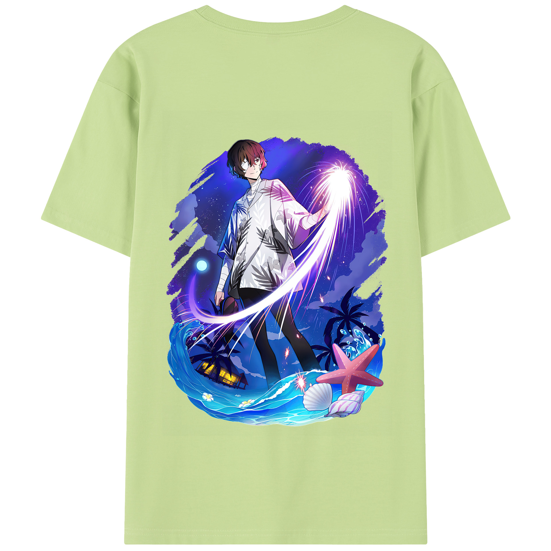 （画像用） 文豪ストレイドッグス Bungo Stray Dogs 綿100％半袖Tシャツ（背面プリント）